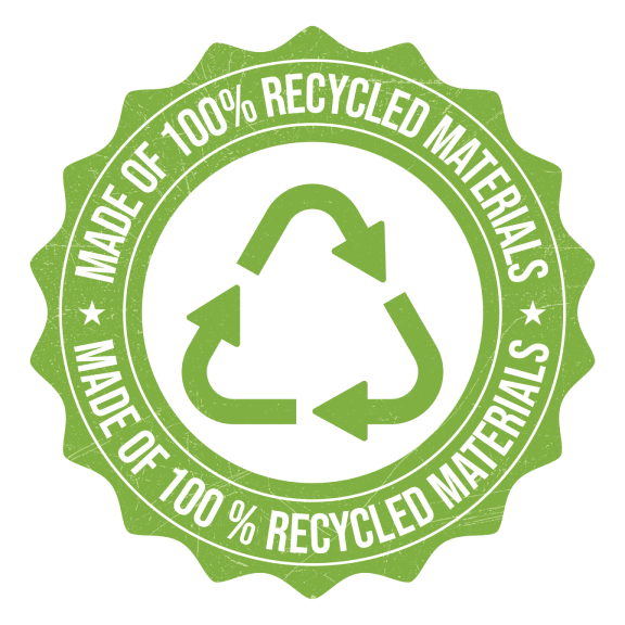 100% Recyclable Materials 